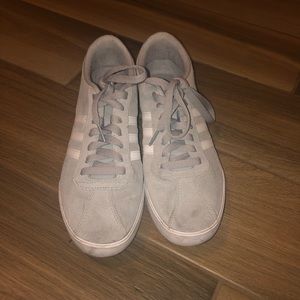 grey adidas sneakers